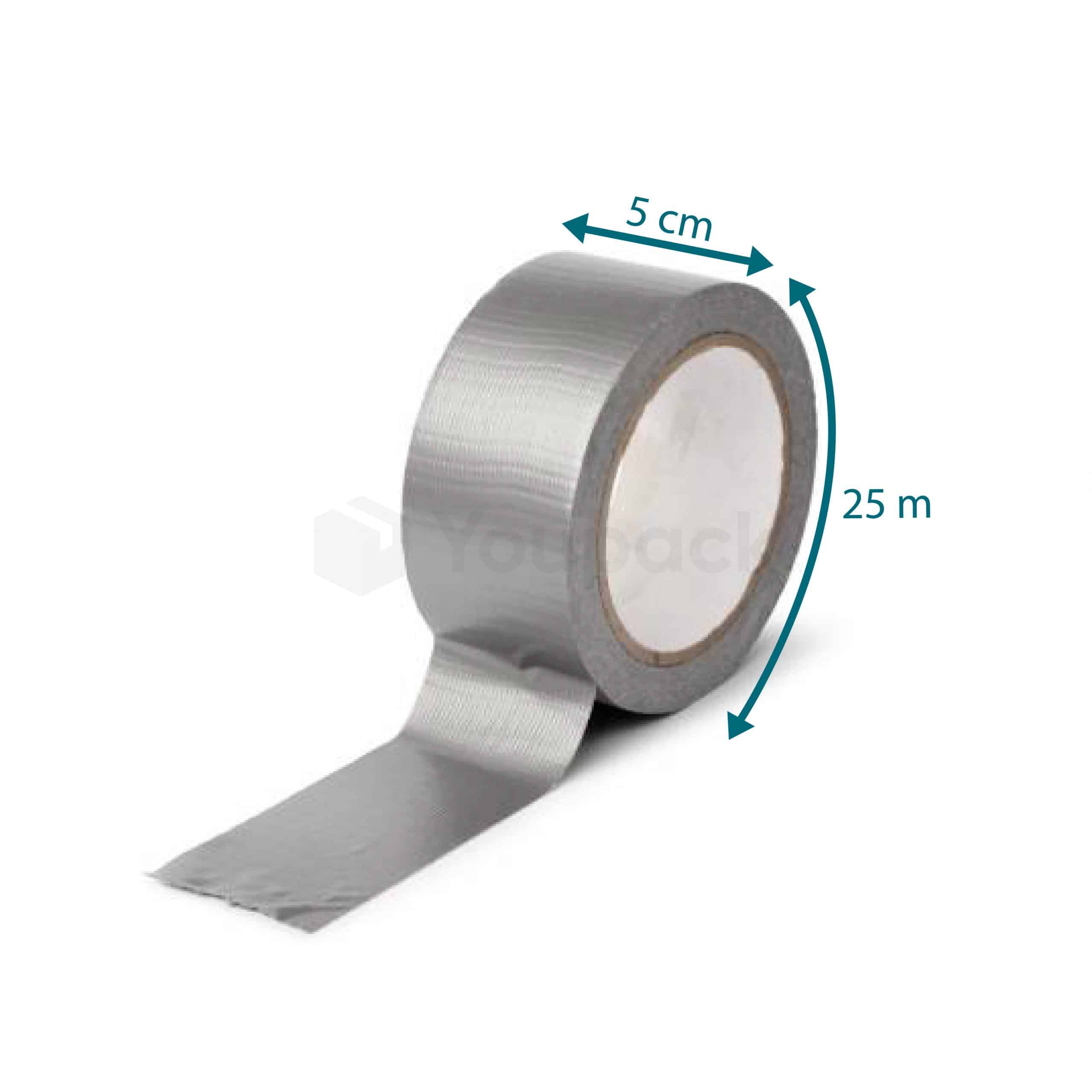 Scotch Ruban Adhésif Toilé Gris - Duct Tape Extra Résistant - 5 Cm X 20 M - Idéal Réparations, Fixations Et Bricolage Intérieur/Extérieur