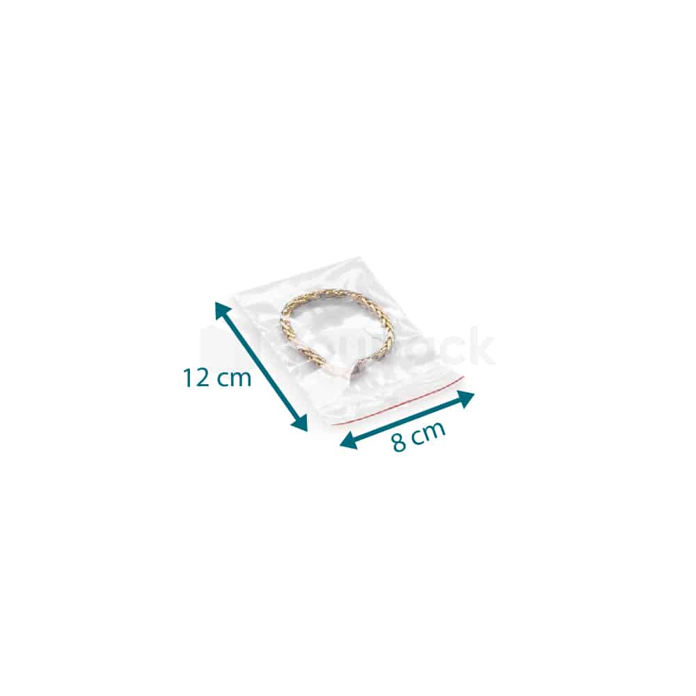 1000 Sacs Ziplock Transparents 8x12 Cm - Réutilisables, épaisseur 80µm, Pour Rangement Alimentaire Ou Petit Objets - 9
